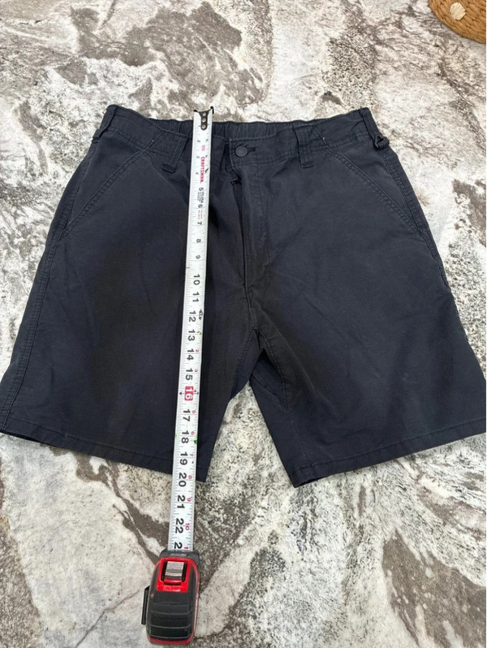 Wrangler Black Cotton Blend Casual Shorts Size 36